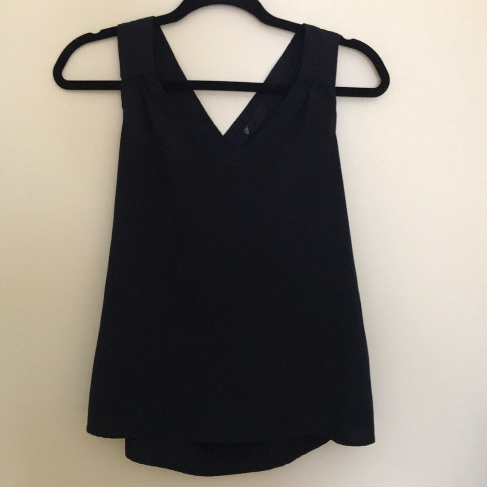 Black Satiny Material Tank